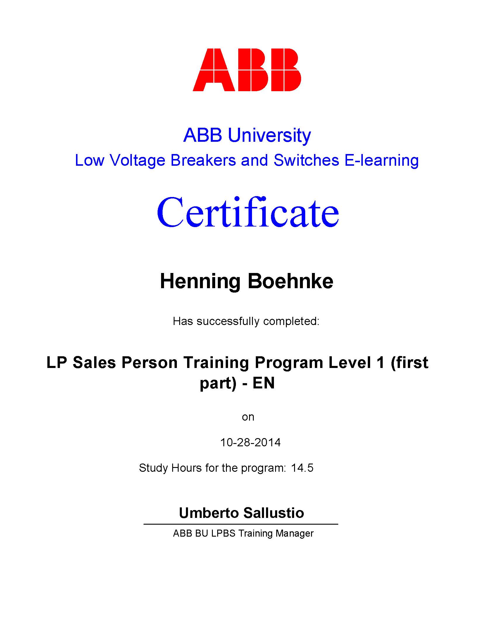 LP Sales Person Training Program Level 1 (First Part)